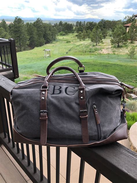 personalized weekend get away bag.